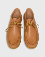 Load image into Gallery viewer, Crepe Lace-Up Moccasin in Natural Leather

