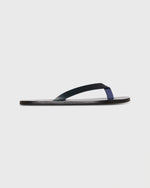 Load image into Gallery viewer, Thong Sandal in Navy Leather
