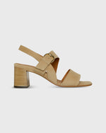 Load image into Gallery viewer, Double-Strap Block Heel in Camel Suede
