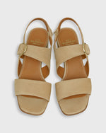 Load image into Gallery viewer, Double-Strap Block Heel in Camel Suede

