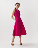 Load image into Gallery viewer, Amanda Dress in Pink Nylon Faille
