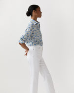 Load image into Gallery viewer, Tomboy Popover Shirt in Blue/Multi Felicite Liberty Fabric
