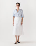 Load image into Gallery viewer, Becca Shirt in Blue Small Graph Check Poplin
