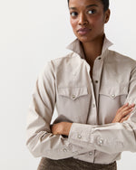 Load image into Gallery viewer, Western Shirt in Sand Poplin
