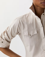 Load image into Gallery viewer, Western Shirt in Sand Poplin

