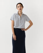 Load image into Gallery viewer, Scout Shirt in Ivory/Blue Bonis Provençal Printed Poplin
