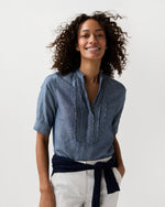 Load image into Gallery viewer, Madison Shirt in Light Wash Cotolino Chambray
