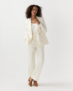 Load image into Gallery viewer, Concetta Jacket in Ivory Stretch Linen Twill
