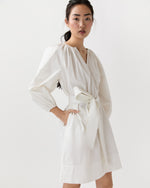 Load image into Gallery viewer, Genevieve Dress in Off-White Paperweight Stretch Poplin
