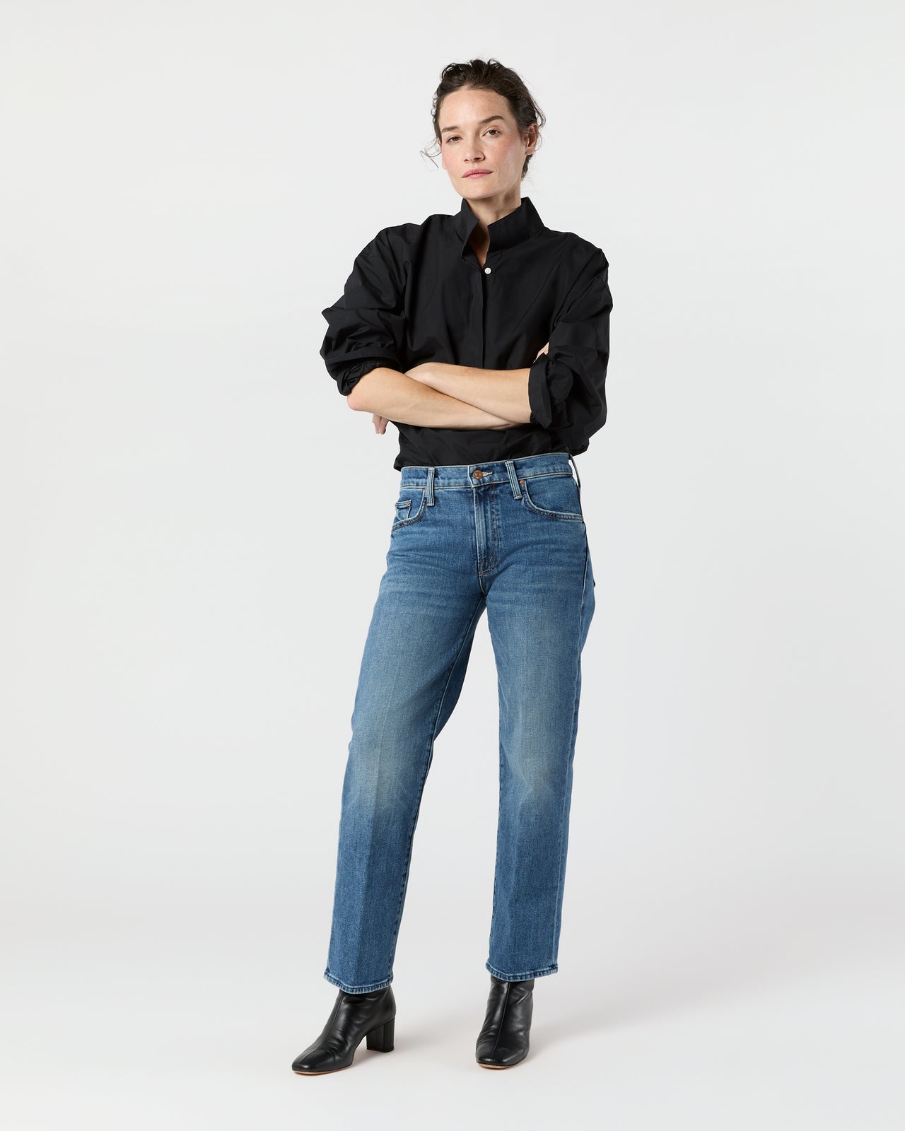 The Mid Rise Rambler Zip Ankle Jean in Tambourine Man