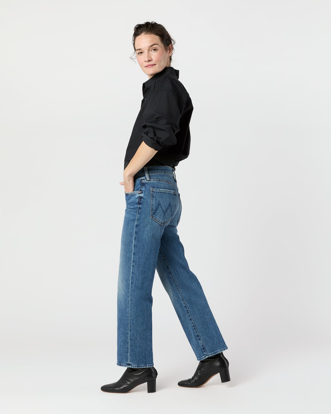 The Mid Rise Rambler Zip Ankle Jean in Tambourine Man