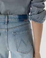 Load image into Gallery viewer, The Dodger Button Hover Cuff Jean in I Could Care Less

