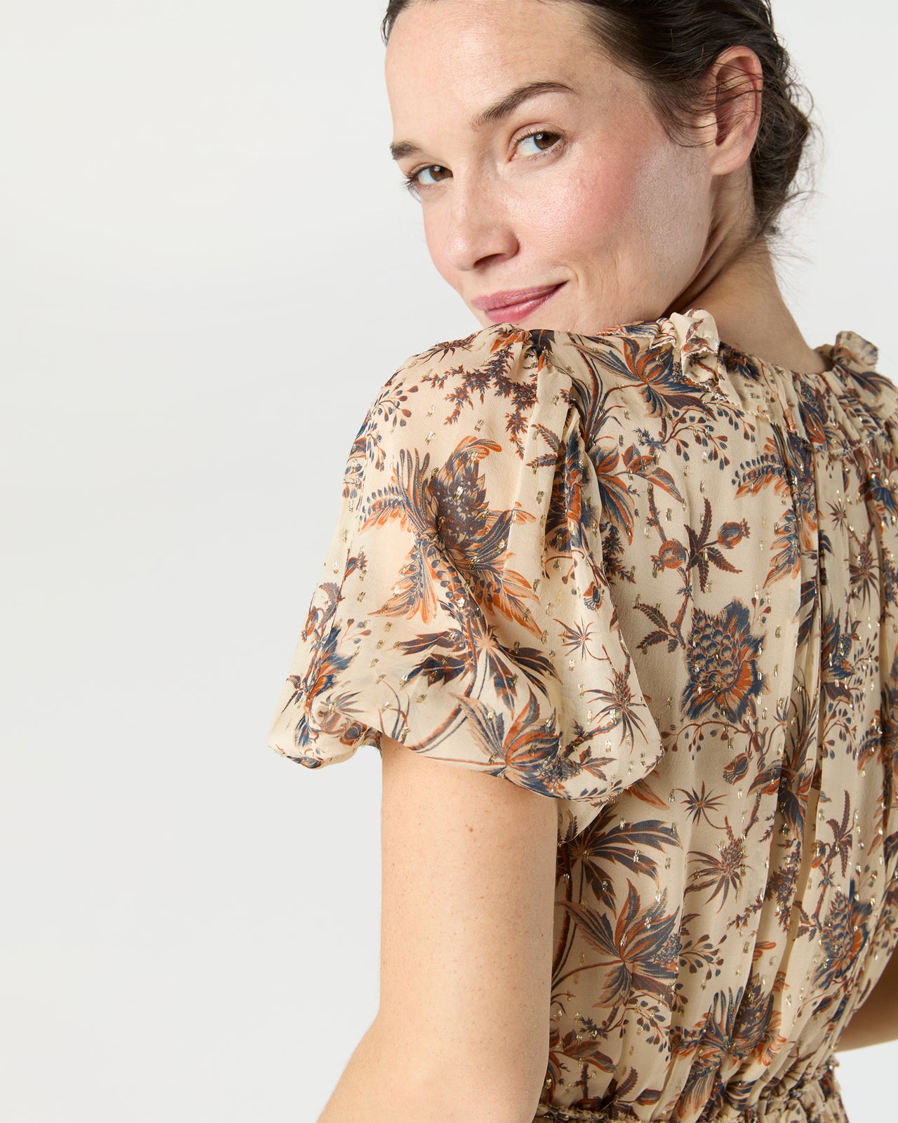 Rosamunde Dress in Cameo