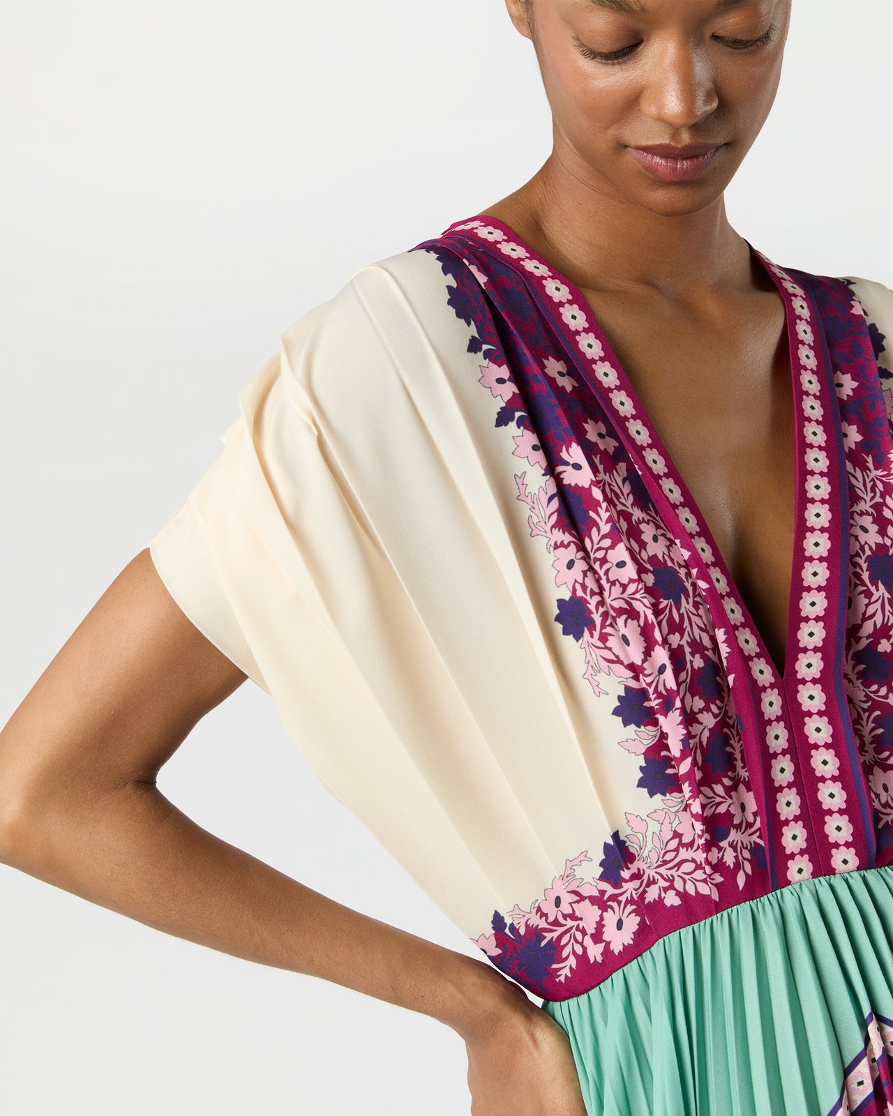 Accordion Dress in Regalia