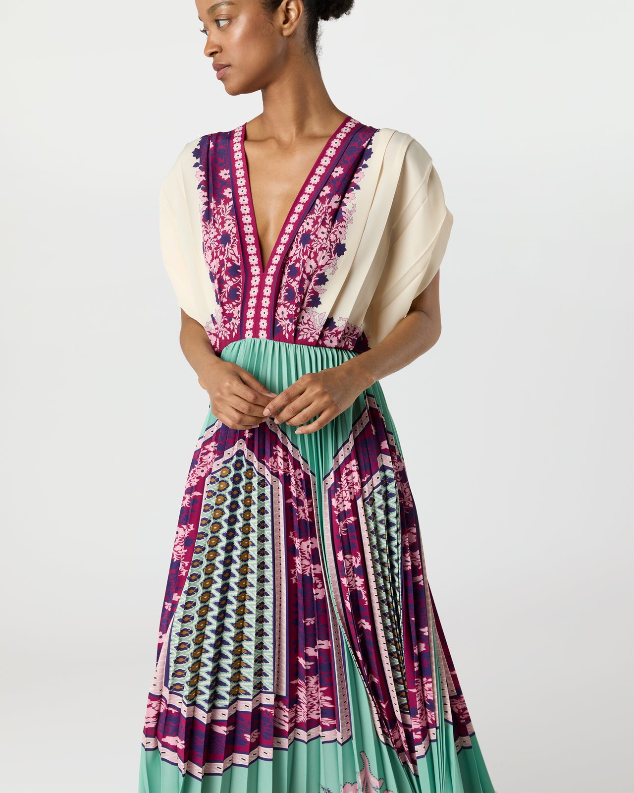 Accordion Dress in Regalia