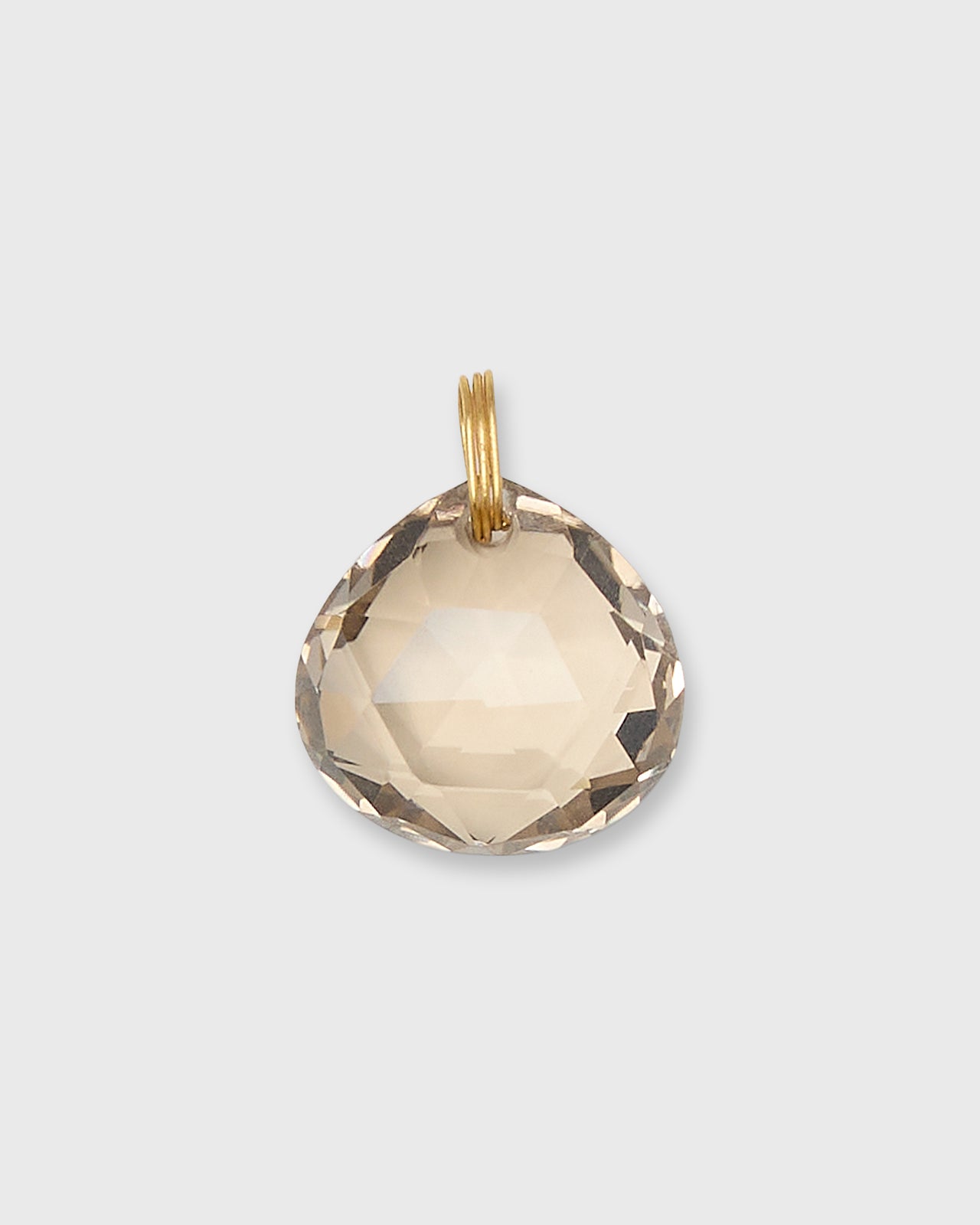 Briolette Pendant in Smokey Quartz