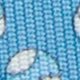 Silk Print Tie in Blue Sport