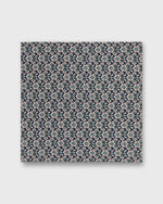 Load image into Gallery viewer, Hand-Rolled Cotton Print Pocket Square in Pacific/Pink/Aegean Macsen Liberty Fabric
