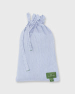 Load image into Gallery viewer, Button-Front Boxer Short in Blue Multi Pinstripe Poplin
