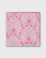 Load image into Gallery viewer, Medium Hand-Rolled Silk Scarf in Pink Stripe and Bow Liberty Fabric Silk Twill
