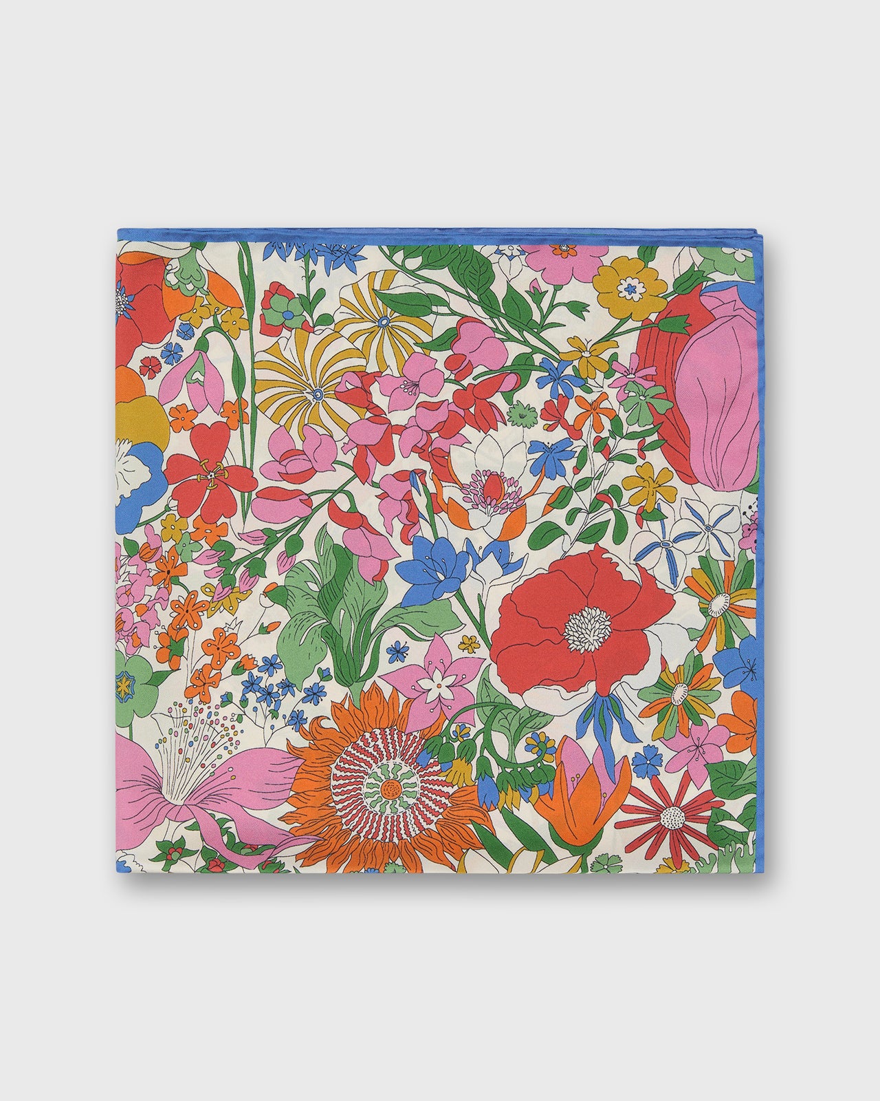 Medium Hand-Rolled Silk Scarf in Sixty Liberty Fabric Silk Twill