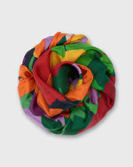Load image into Gallery viewer, Large Hand-Rolled Scarf in Multi Marina's Tea Garden Liberty Fabric Silk Twill
