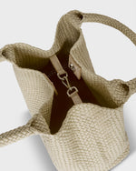 Load image into Gallery viewer, Mercato Handwoven Tote in Beige Coated Cotton
