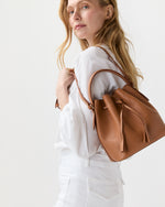 Load image into Gallery viewer, Lulu Bucket Bag in Natural Leather

