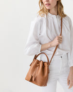 Load image into Gallery viewer, Lulu Bucket Bag in Natural Leather
