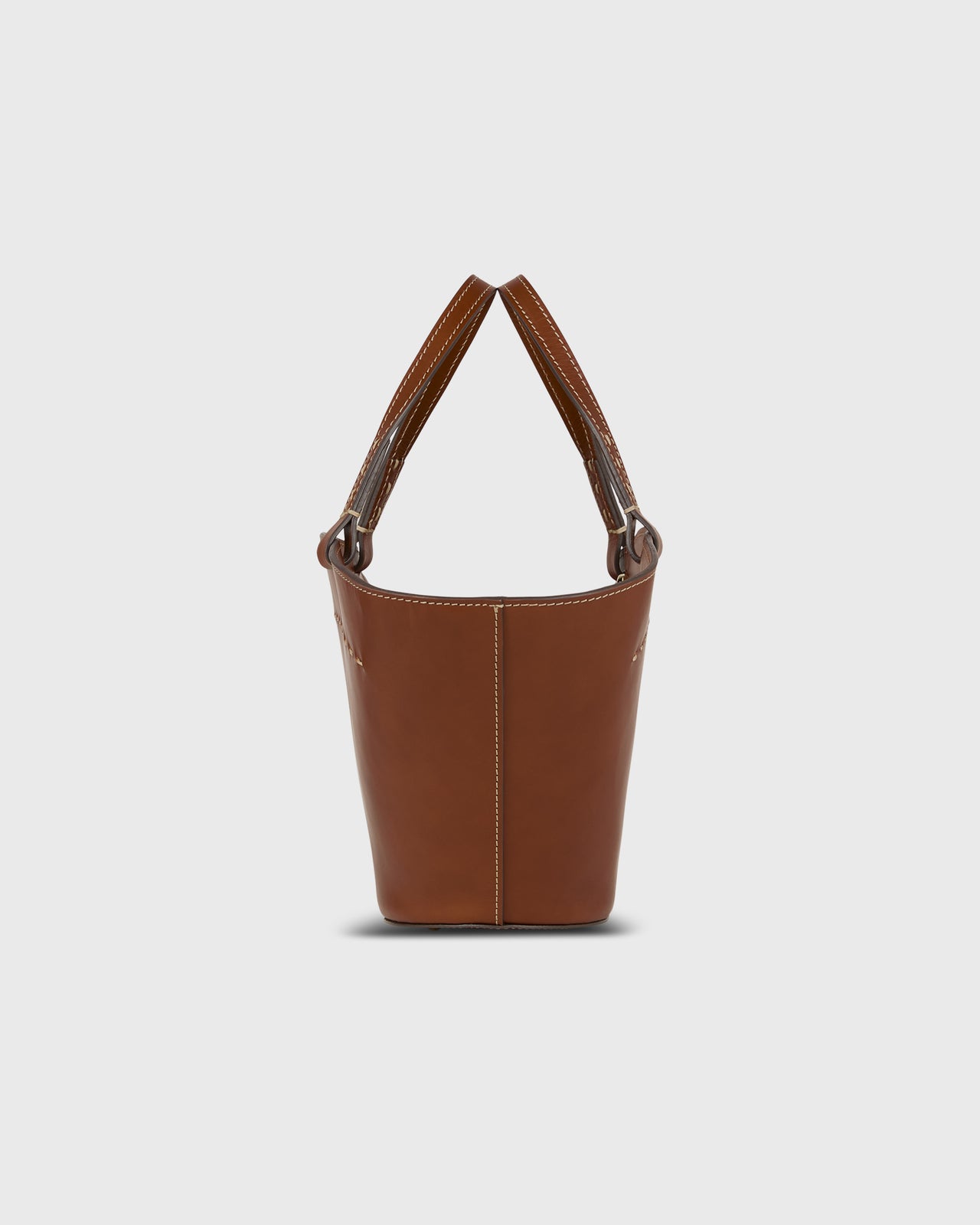 Sylvie Basket Tote in English Tan Leather