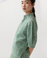 Load image into Gallery viewer, Violetta Top in Grass/Multi Speckled Tweed
