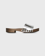 Load image into Gallery viewer, Slide Clog in Silver Leather
