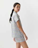 Load image into Gallery viewer, Jasmine Pajama Shorts Set in Purple/Multi Betsy Liberty Fabric
