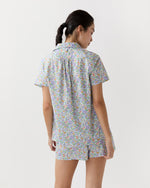 Load image into Gallery viewer, Jasmine Pajama Shorts Set in Purple/Multi Betsy Liberty Fabric
