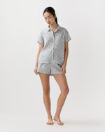 Load image into Gallery viewer, Jasmine Pajama Shorts Set in Purple/Multi Betsy Liberty Fabric
