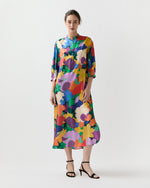 Load image into Gallery viewer, Tessa Dress in Multi Marina's Tea Garden Liberty Fabric Silk Twill

