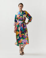 Load image into Gallery viewer, Tessa Dress in Multi Marina's Tea Garden Liberty Fabric Silk Twill
