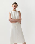 Load image into Gallery viewer, Mimi Top in White Linen Hopsack
