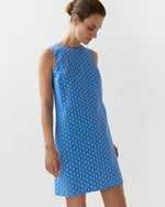 Load image into Gallery viewer, Susy Shift Dress in Blue Provençal Rustic Poplin
