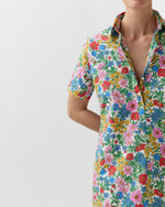 Load image into Gallery viewer, Short-Sleeved Popover Dress in Multi Clarabell Liberty Fabric
