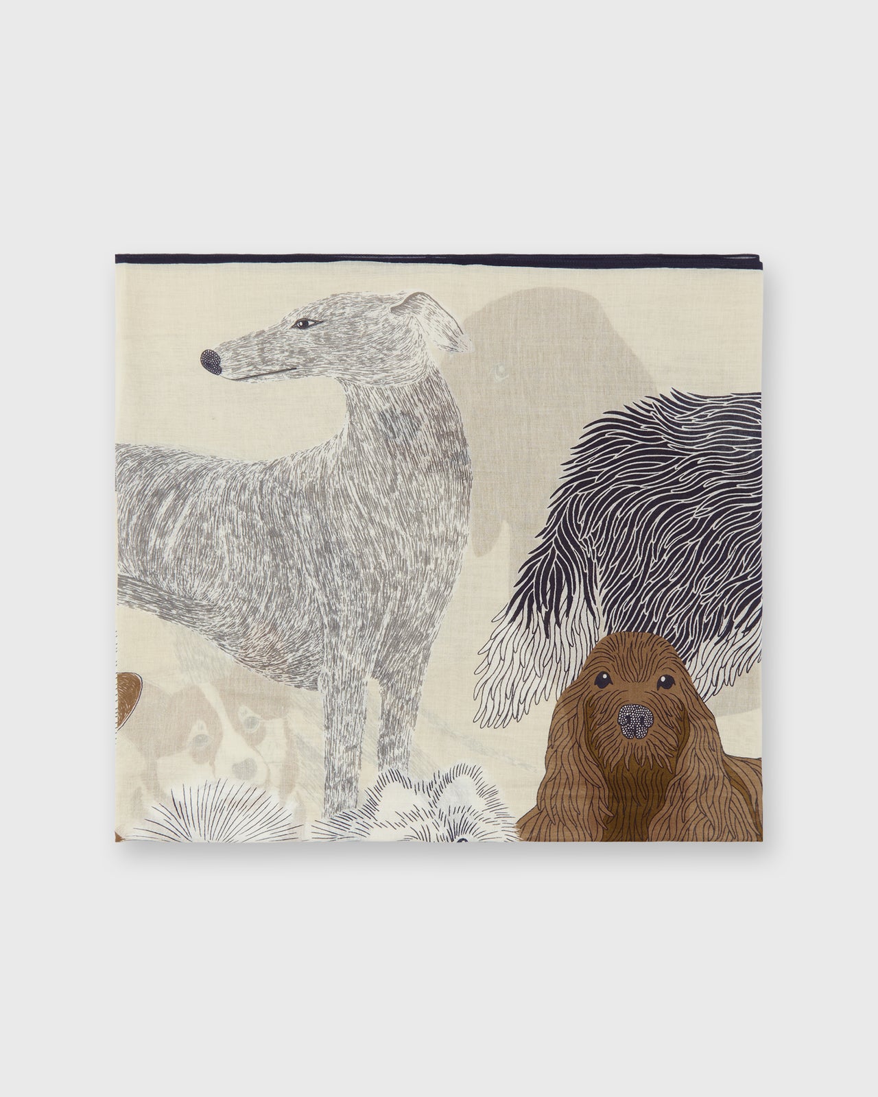 Toutou Scarf in White Cotton