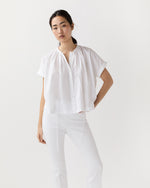 Load image into Gallery viewer, Tie-Neck Shirt in White
