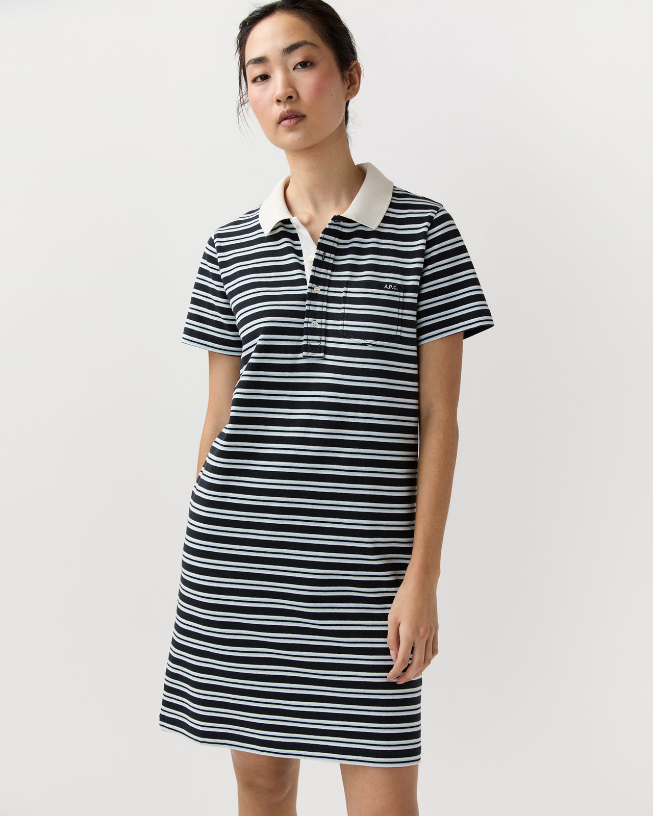 Polo Raye Dress in Dark Navy