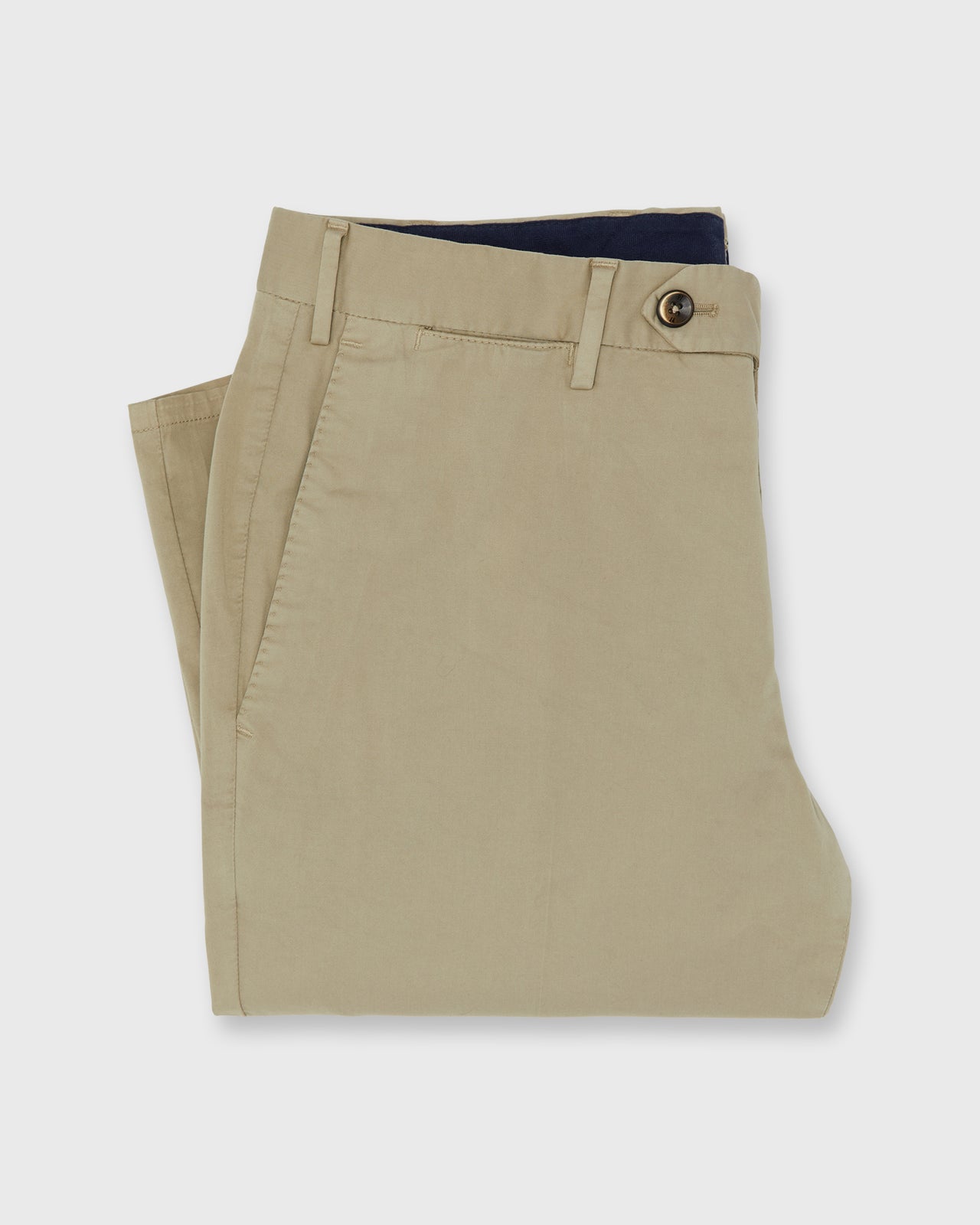 Slim Flat Front Trouser in Sand