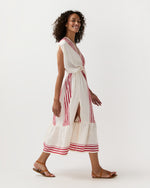 Load image into Gallery viewer, Leila Plunge Dress in Eshe Red
