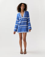 Load image into Gallery viewer, Raey Column Dress in Tebibi Blue
