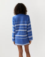 Load image into Gallery viewer, Raey Column Dress in Tebibi Blue

