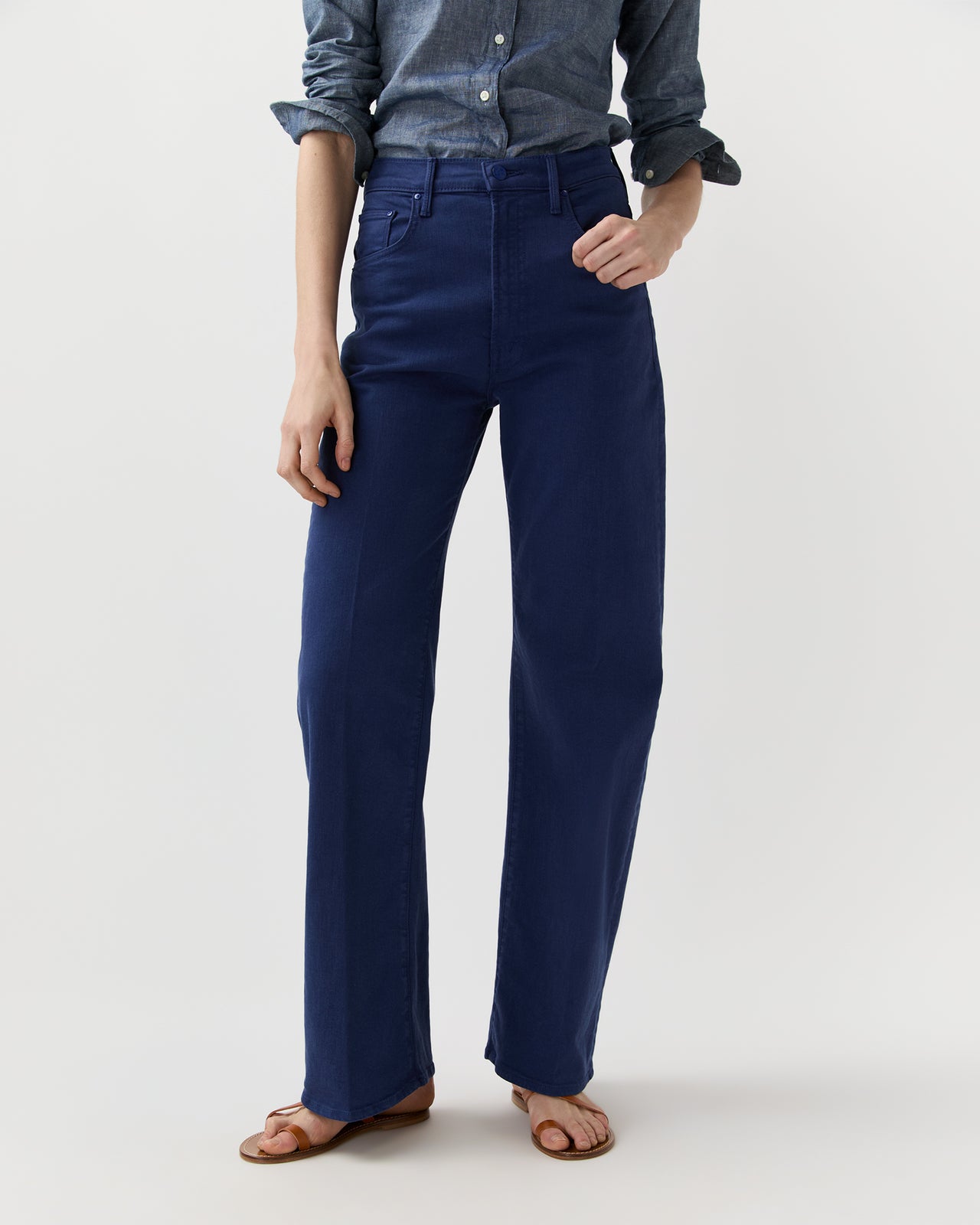 The Lasso Sneak Jean in Estate Blue