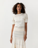 Load image into Gallery viewer, Marcelena Eyelet Top in Cowrie
