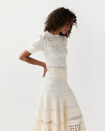 Load image into Gallery viewer, Marcelena Eyelet Top in Cowrie

